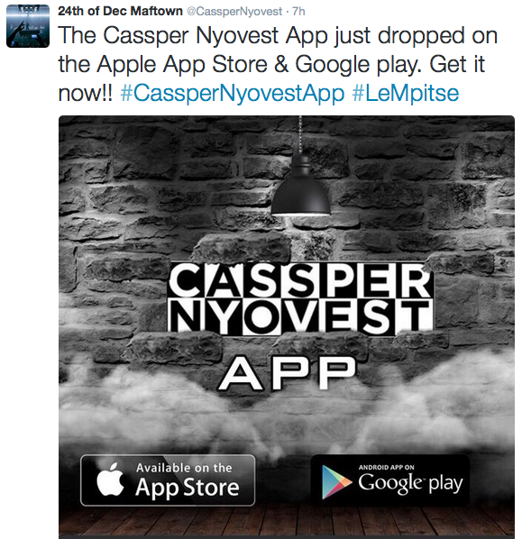 Cassper Nyovest Mobile App