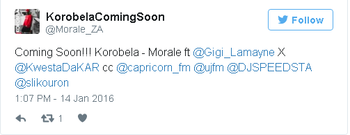 Morale Korobela upcoming single