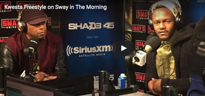 Watch Kwesta's Freestyle On Sway in The Morning