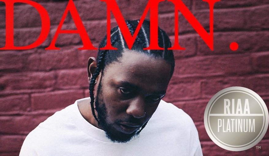 Kendrick Lamar's DAMN Certified Platinum