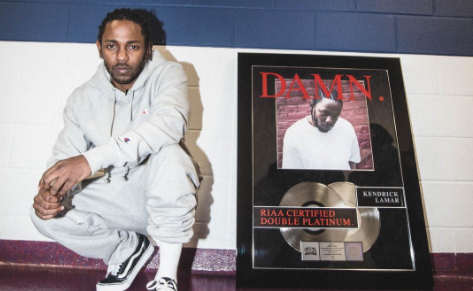 Kendrick Lamar Dedicates "DAMN." 2X Platinum Plaque To His Fans