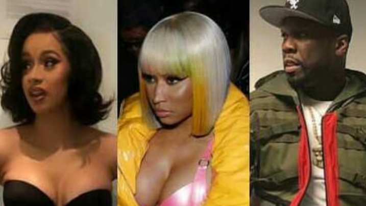 50 Cent Calls Cardi 'Most Famous Side B***h,' Reacting To Brawl With Nicki