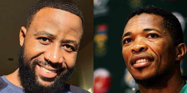 Cassper Nyovest Gives Former Cricketer Makhaya Ntini His Flowers While He Is Still Alive