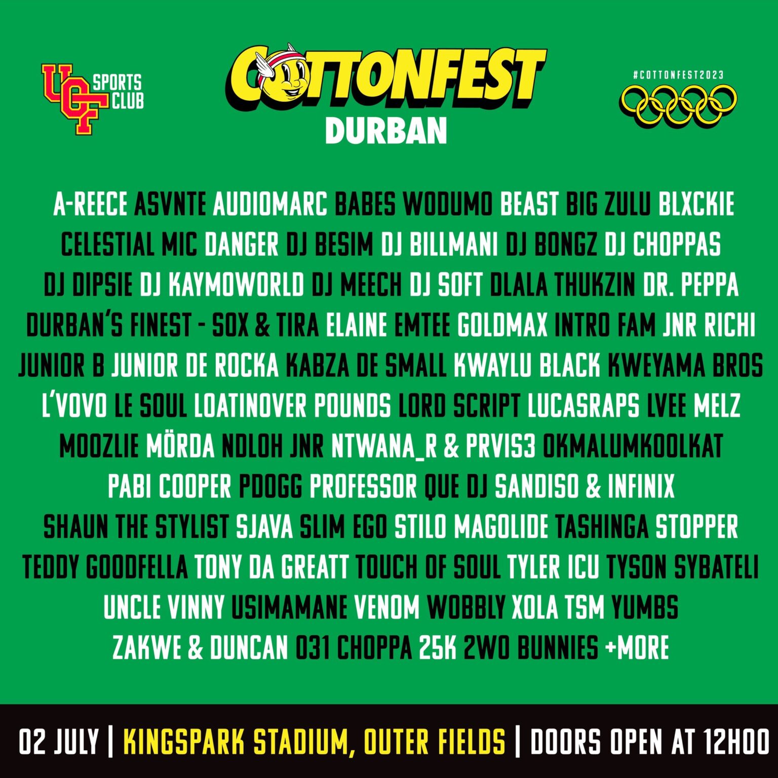 Cotton Fest Announces Lineup For The Firstever Durban Concert SA Hip