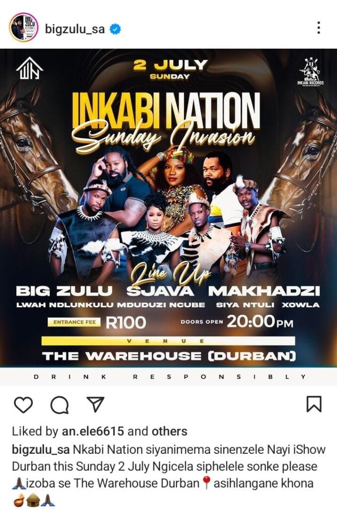 Big Zulu s Inkabi Nation Music Concert Reportedly Hits A Snag SA Hip 